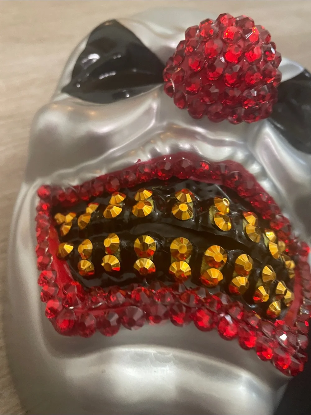 Halloween Mask Pack - Ghost Face, Rhinestone Clown, Pearl Skull | Accessories